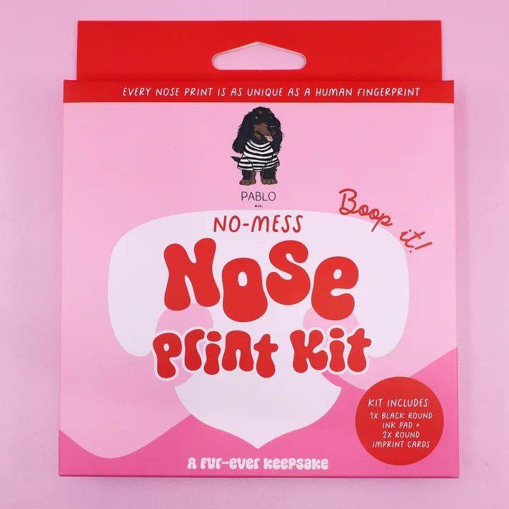 Pablo & Co no-mess Nose Print Kit, a keepsake kit for your pet’s nose print